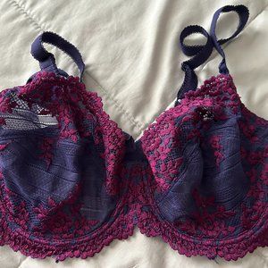 Wacoal, Size 36D (US), Purple and Magenta, Style # 65191